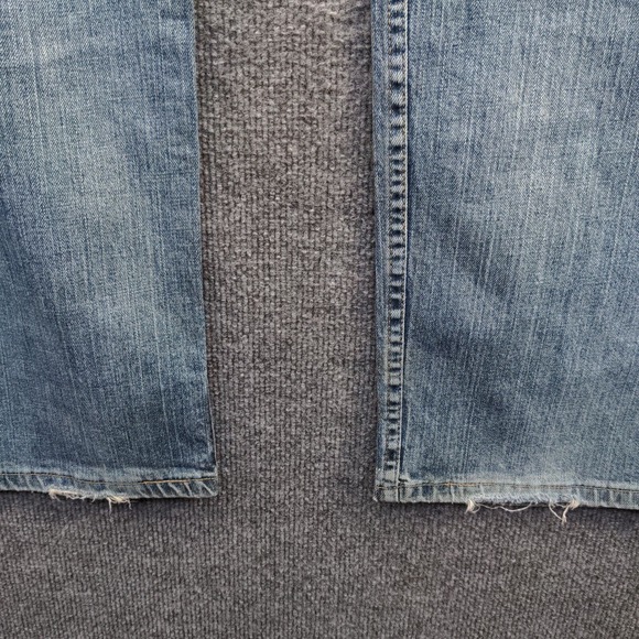 Wrangler Men's Advanced Comfort Jeans Blue 33x32 Distressed Pockets - Picture 10 of 14